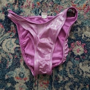 VNTG Metalic Purple Bikini Bottoms